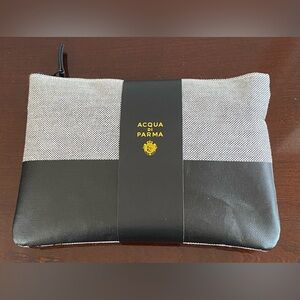 New Sealed Air Canada Acqua Di Parma Black and White Toiletry Bag Amenity Kit